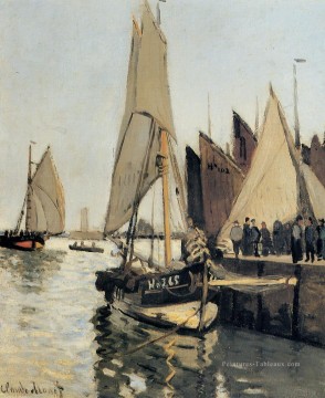 Voiliers à Honfleur Claude Monet Peinture à l'huile